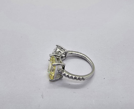 Dual-Stone 925 Sterling Silver Ring